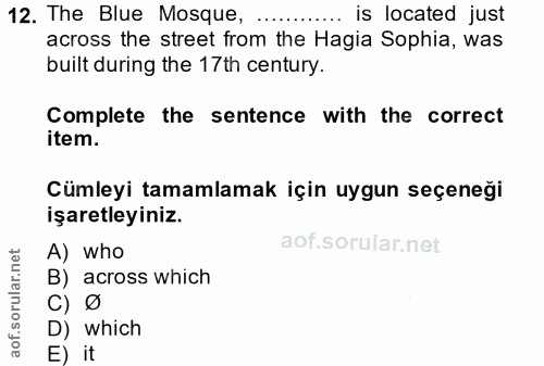 Soru 12