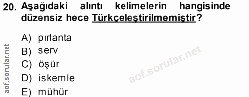 Soru 20