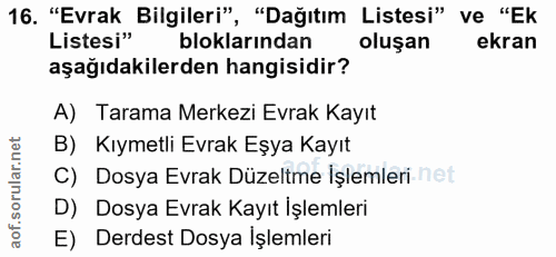 Soru 16