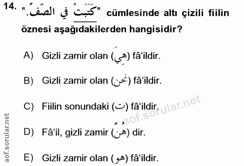Soru 14