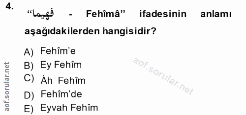 Soru 4