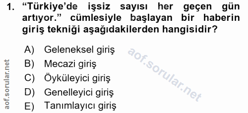 Soru 1