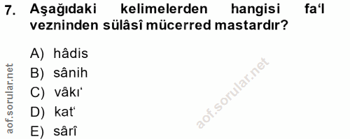 Soru 7