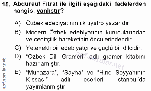 Soru 15
