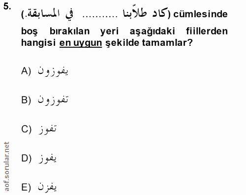 Soru 5