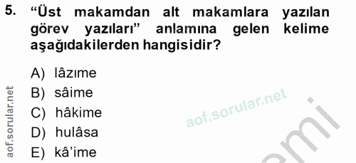 Soru 5