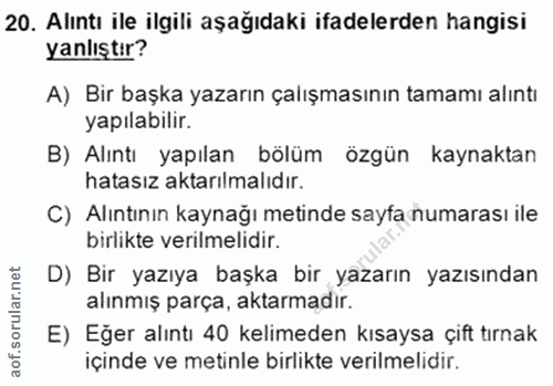 Soru 20