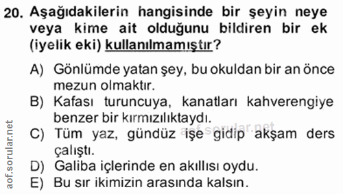 Soru 20