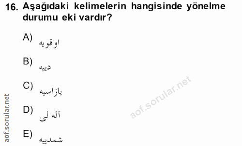 Soru 16
