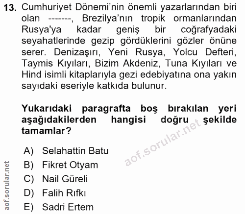 Soru 13