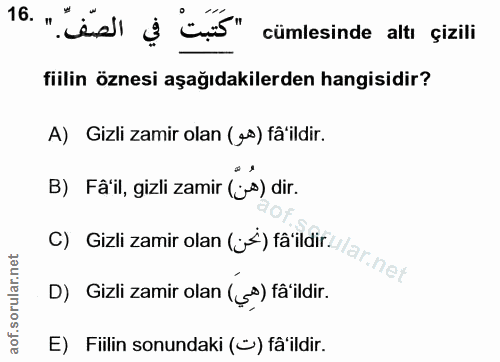 Soru 16