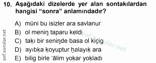 Soru 10