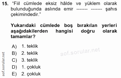 Soru 15