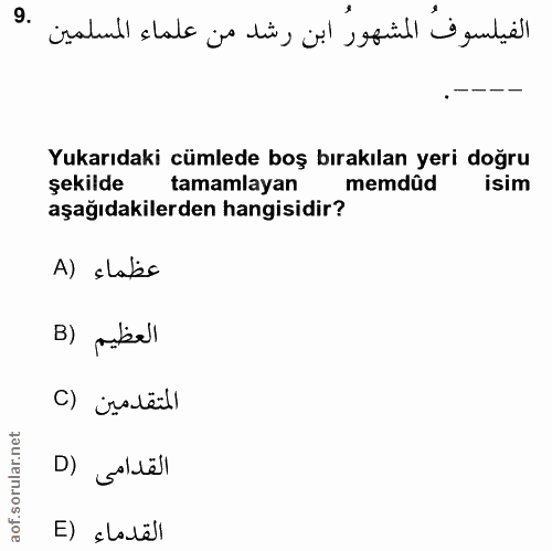 Soru 9