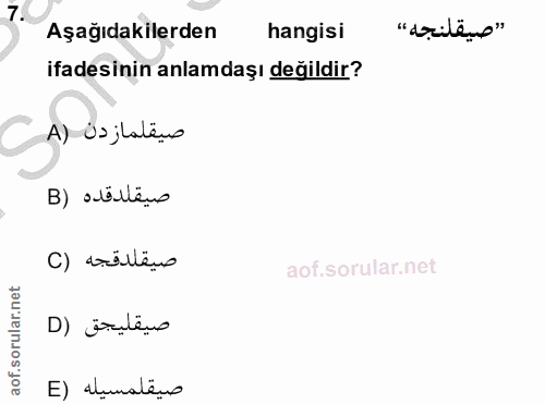 Soru 7