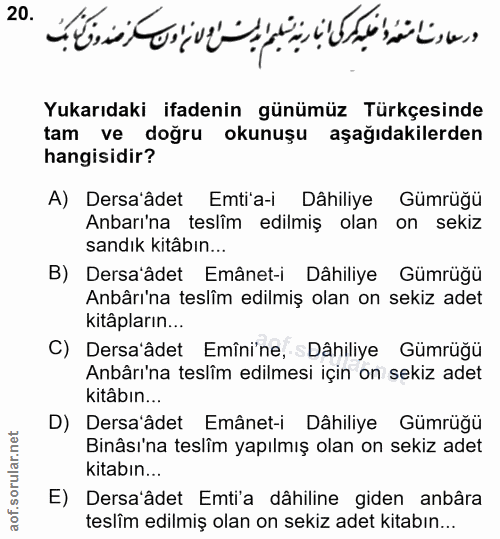 Soru 20