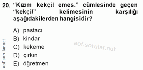 Soru 20