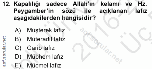 Soru 12
