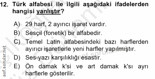 Soru 12