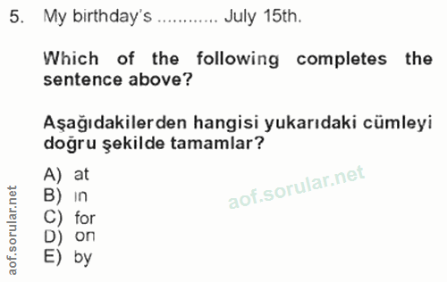 Soru 5