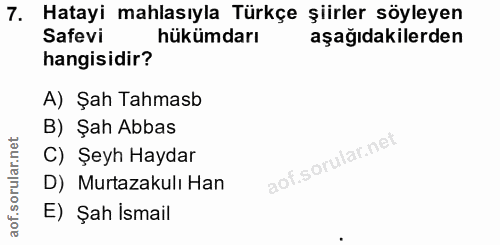 Soru 7