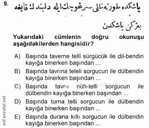 Soru 9