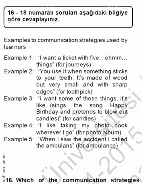 Soru 16