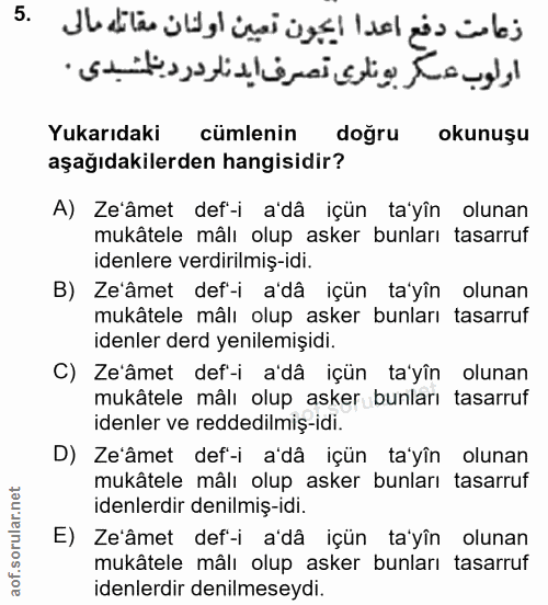 Soru 5