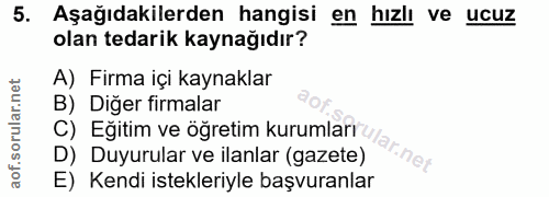 Soru 5