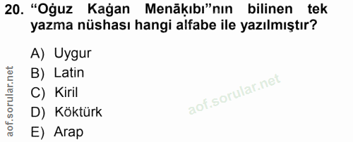 Soru 20