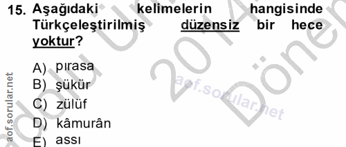 Soru 15