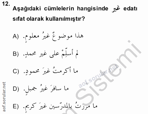 Soru 12