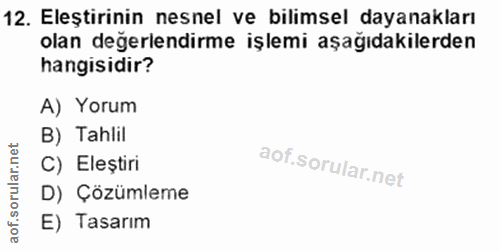 Soru 12