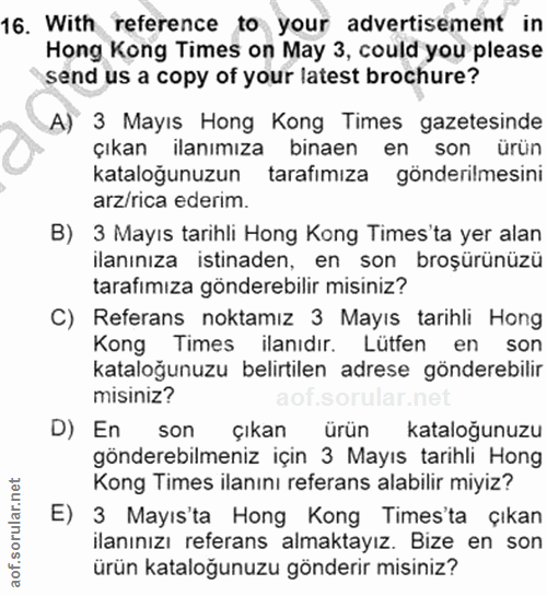 Soru 16