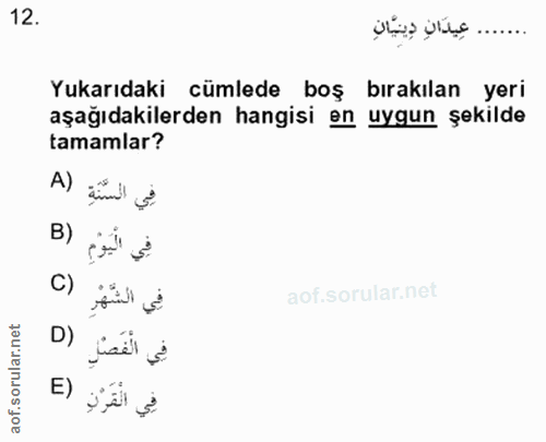 Soru 12