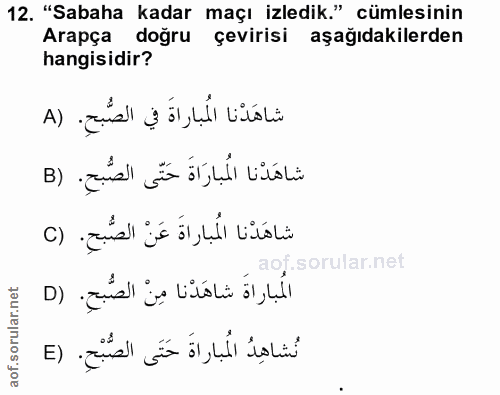 Soru 12