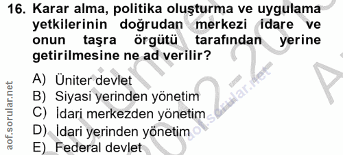 Soru 16
