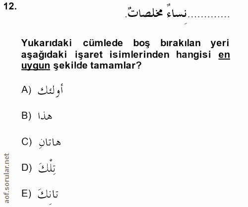Soru 12