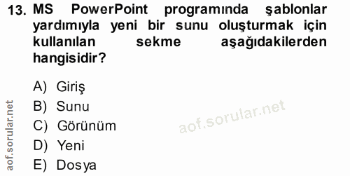 Soru 13