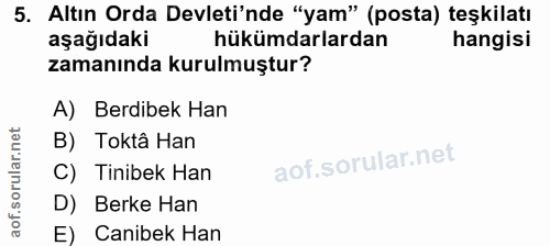 Soru 5