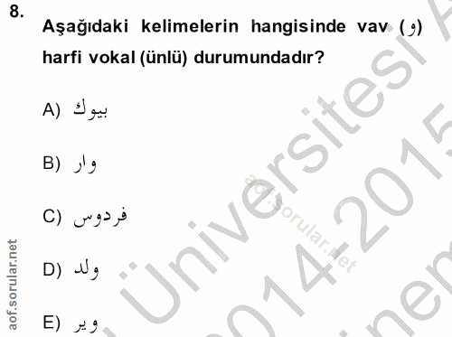 Soru 8
