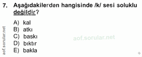 Soru 7