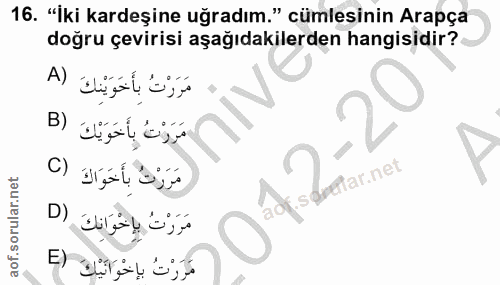 Soru 16