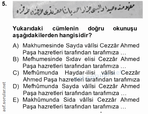 Soru 5