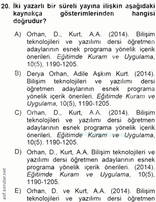 Soru 20