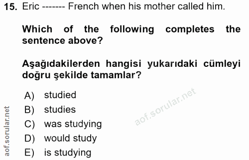 Soru 15