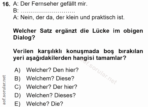 Soru 16
