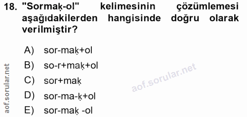 Soru 18