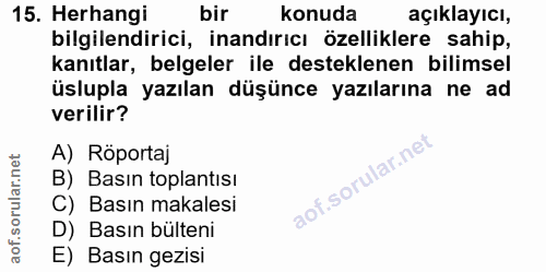 Soru 15