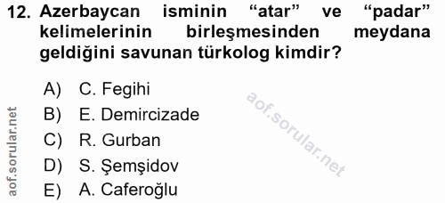 Soru 12